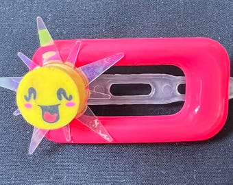 shining  emoji hair clip