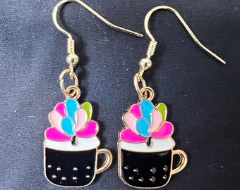 cute mini mug earrings