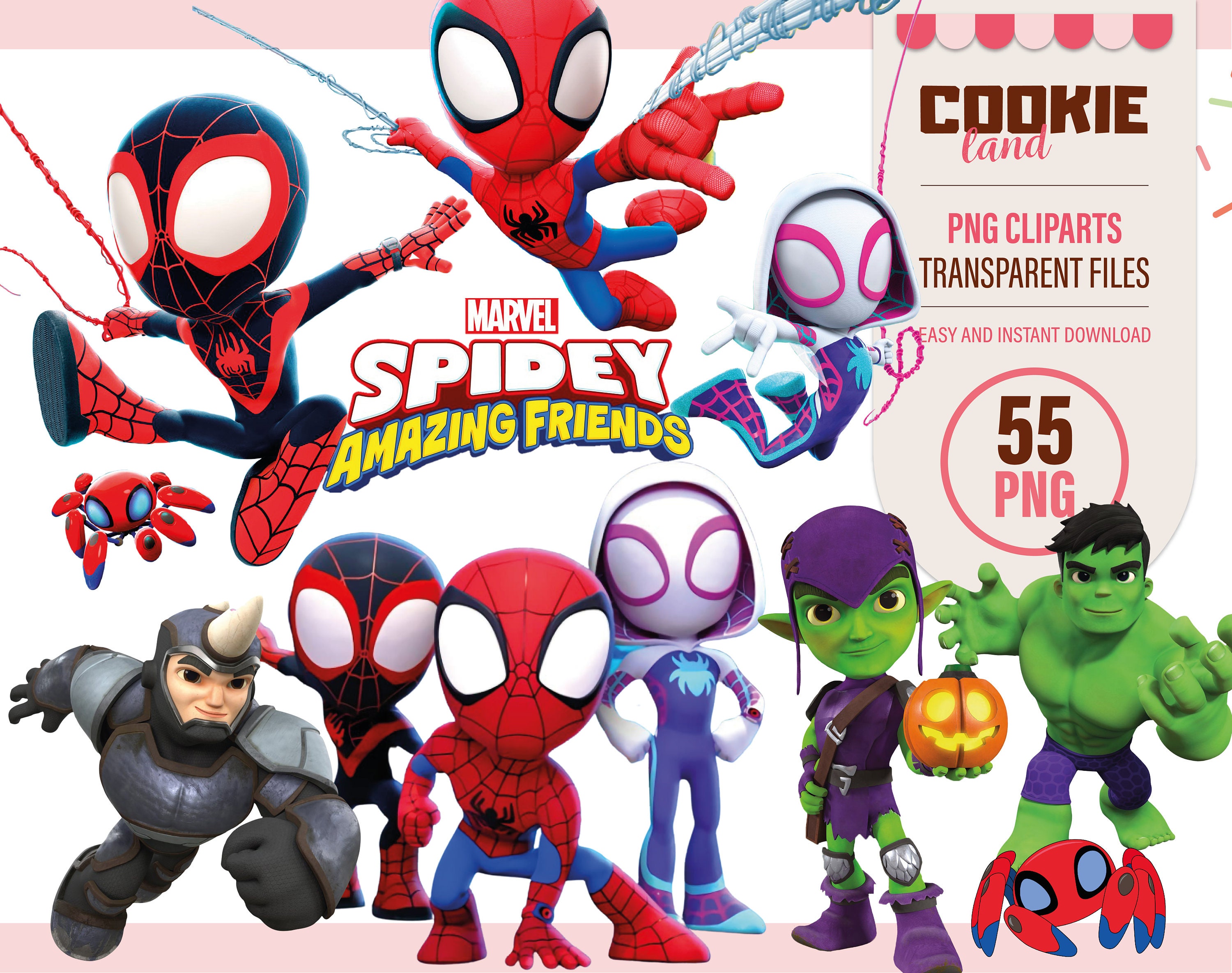 Spidey and His Amazing Friends Birthday, Spidey Png, Jpg, Spidey  Sublimation 
