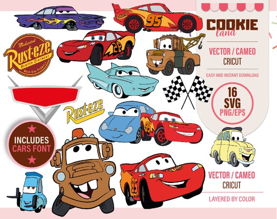 Cars Vector EPS File / AI PNG Clipart Design Cars Print - Etsy