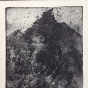 original exclusive limited edition etching of mountain