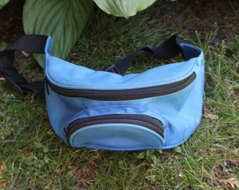 Blue Fanny Pack Minimalist Simple Hip Bag Fanny Pack Bum Bag 90s Light Blue Bag Beach Festival Adventure Bag 90s Fanny Packs Up to 40" Waist