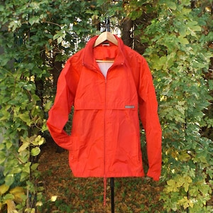 Northern Reflections Windbreaker Minimalist 90s Jacket Oversized Size Large Vintage Windbreaker Womens Mens Red Jacket Zip Up 90&#39;s Clothing