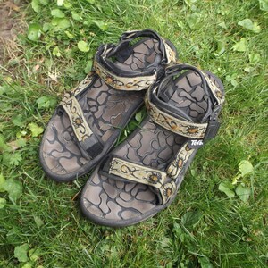 TEVA Sandals 90s Vintage Tevas Aztec Scorpion Strap RARE Sandals