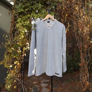 GUESS Fleece Pullover XL Minimalist Sweater Vintage 90s Guess Jeans Comfy Fleece Top Size XL Guess Shirt Solid Minimal 1990s Clothing xl 90s