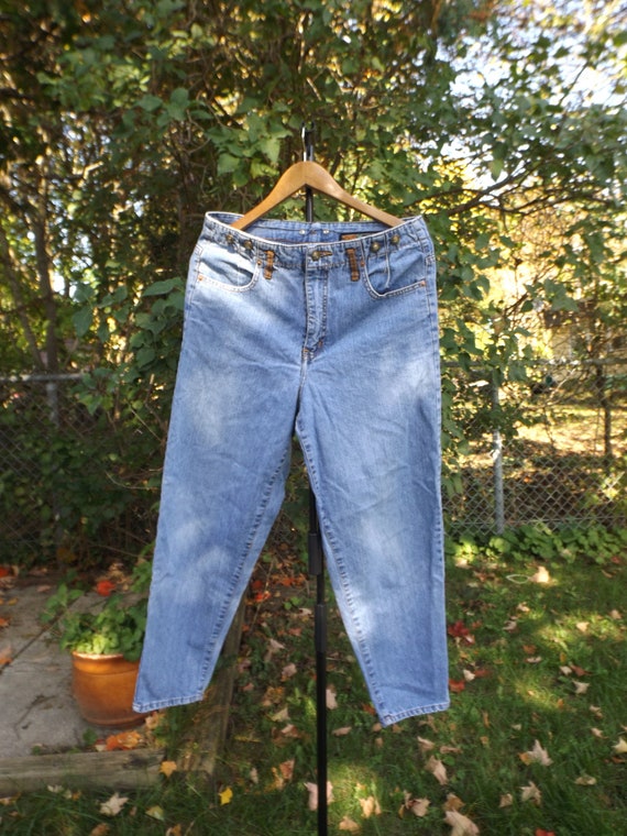 MOM Jeans Buffalo Brand 90's Clothing Leather Den… - image 1