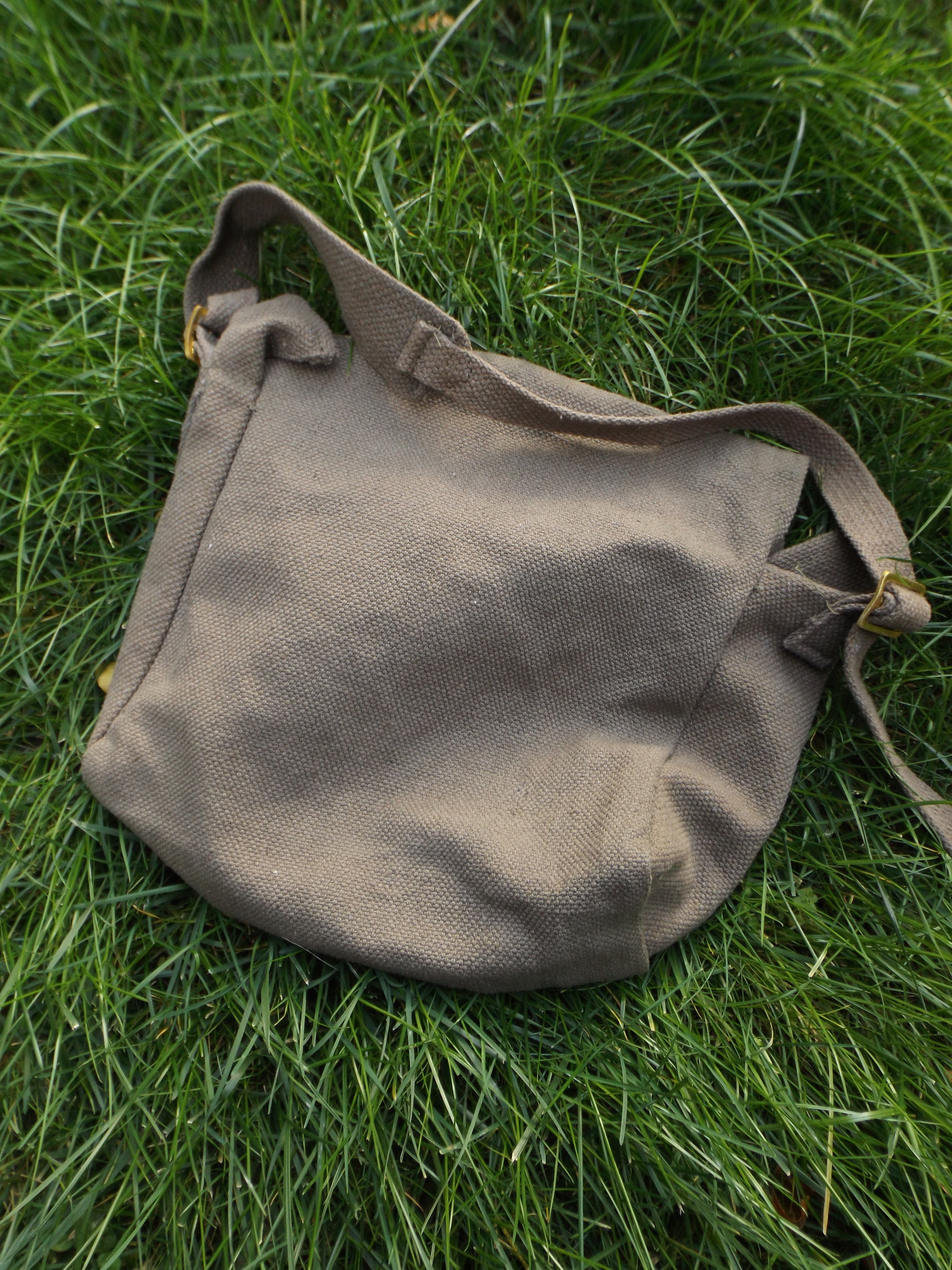 Army Green Shoulder Bag Black World Famous Vintage Canvas Bag  