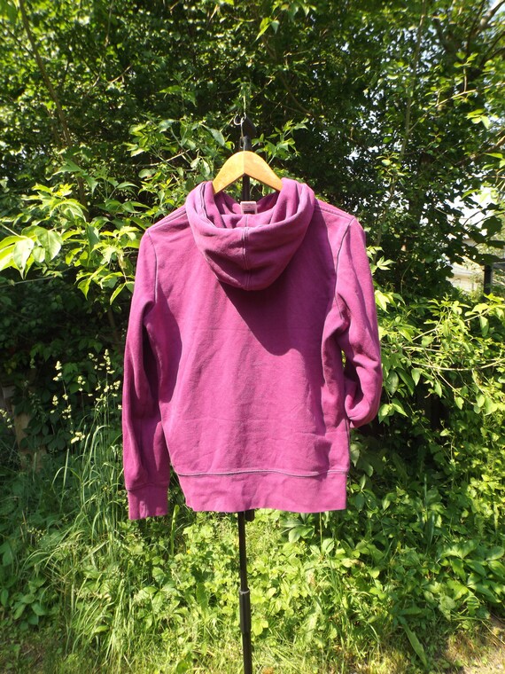 North Face Hoodie, Grey Pink Fuscia, Vintage North Face, Hiking Adventure Outdoors Camping Hoodie Sweatshirt 90's Clothing, Women's Small