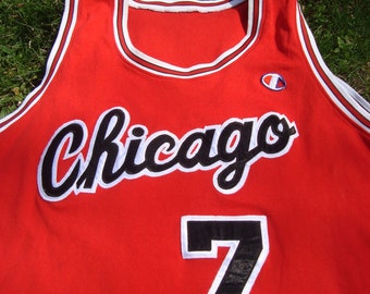 2004-09 Chicago Bulls Gordon #7 Champion Away Jersey (Excellent) L