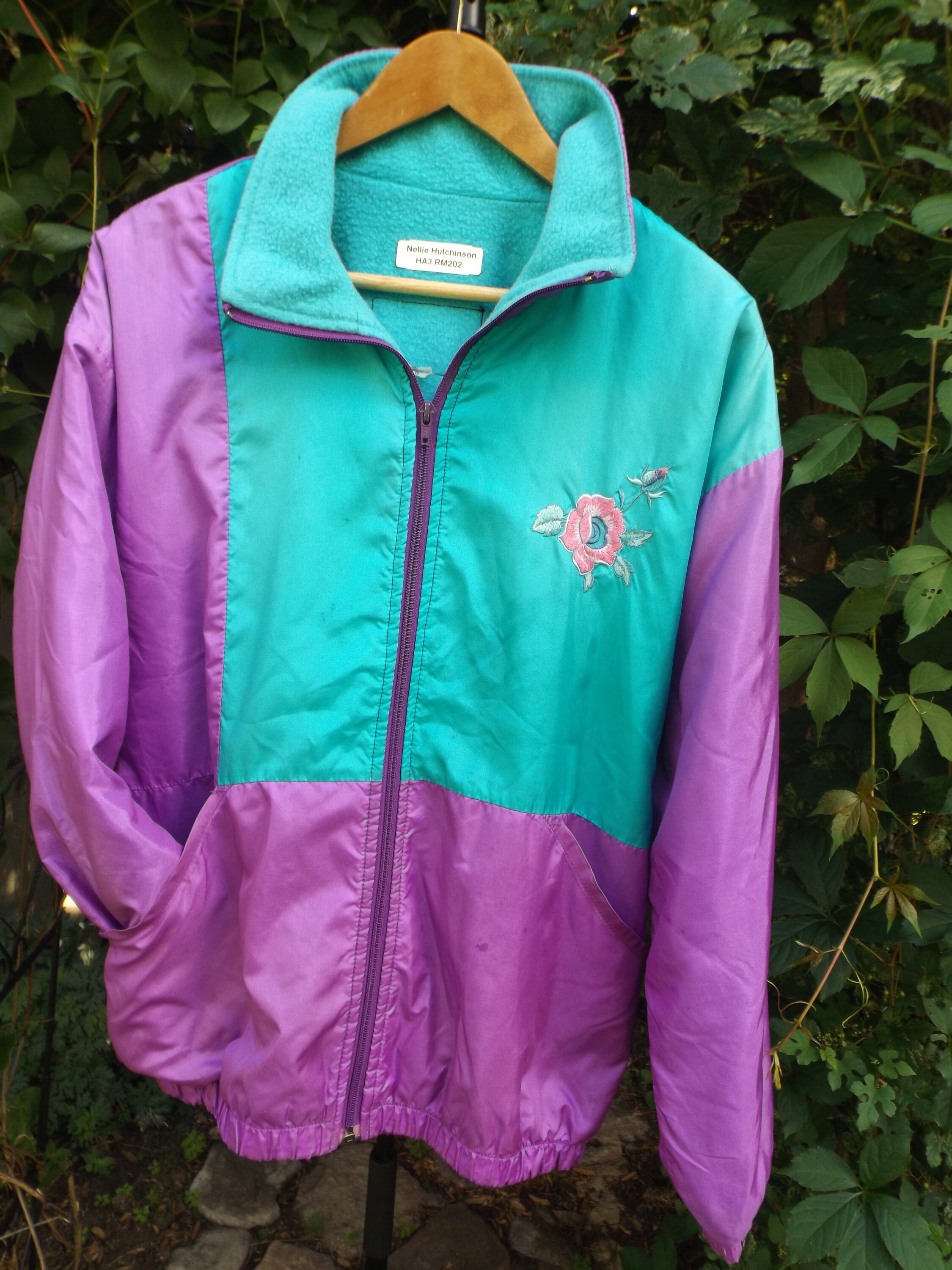Teal and shop purple jacket