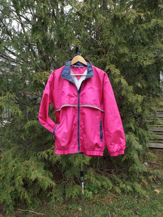 Pink 90s Windbreaker Slazenger Brand Soft Grunge 90s Windbreaker Jacket Pink  Pattern Vintage Oversized Light Jacket Size Womens XL Slouchy -  Canada