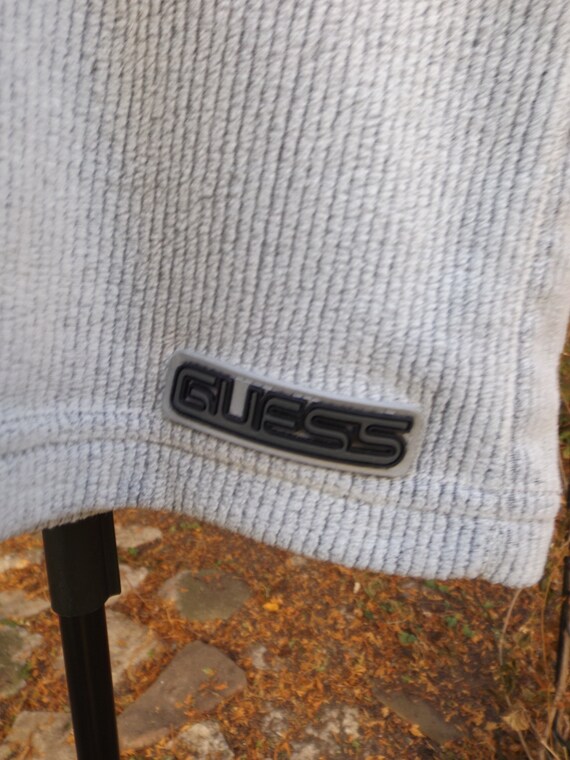 GUESS Fleece Pullover XL Minimalist Sweater Vinta… - image 4