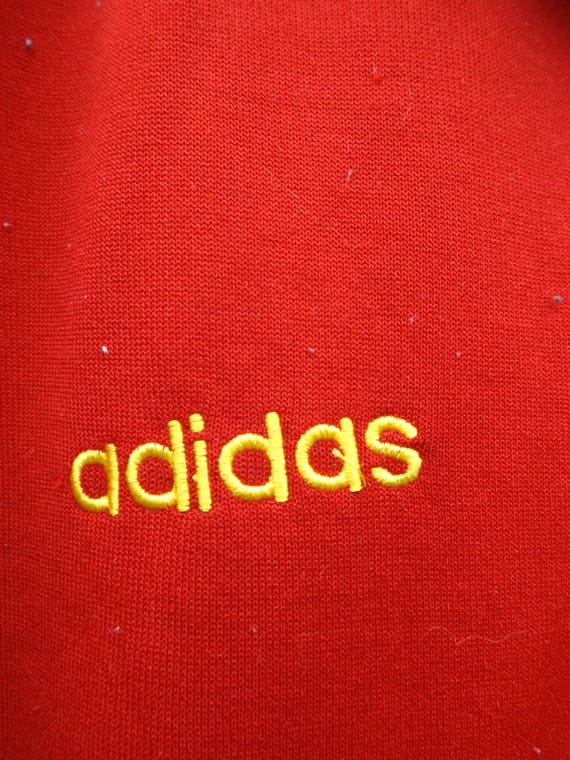 Adidas Track Jacket, Red Adidas Vintage, Spain Adidas Jacket, Adidas Windbreaker Vintage, Vintage Adidas, La Furia Roja, Size Large, 90s Adidas Track Jacket, Red Adidas Vintage, Spain Adidas Jacket, Adidas Windbreaker Vintage, Vintage Adidas, La Furia Roja, Size Large, 90s