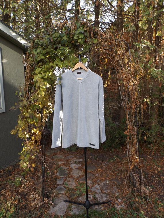 GUESS Fleece Pullover XL Minimalist Sweater Vinta… - image 5