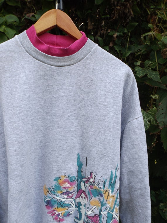 Mom Jumper 90s Bird Sweatshirt Bird House 90s Vin… - image 2