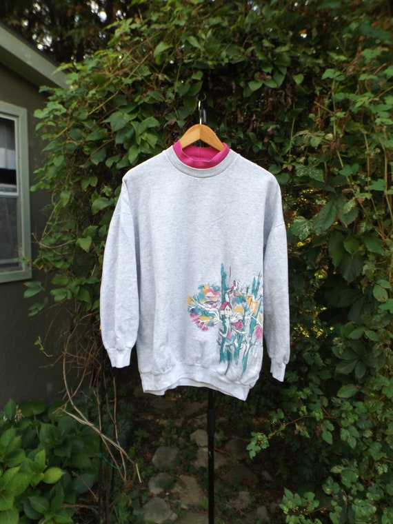 Mom Jumper 90s Bird Sweatshirt Bird House 90s Vin… - image 1