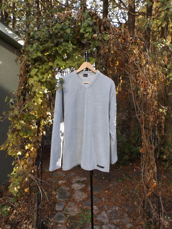 GUESS Fleece Pullover XL Minimalist Sweater Vinta… - image 1
