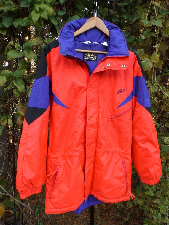 RARE 90s Sun Ice Ski Jacket Rad Vintage Ski Jacke… - image 3
