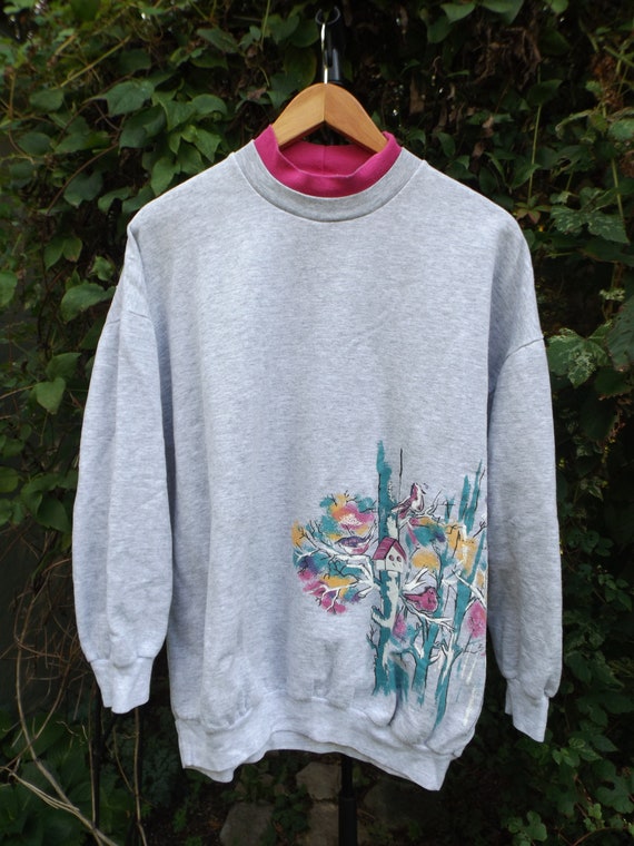 Mom Jumper 90s Bird Sweatshirt Bird House 90s Vin… - image 3