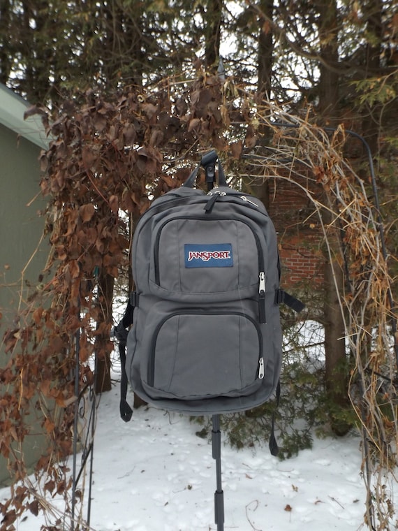 Jansport Backpack RARE Double Pocket Classic Vinta