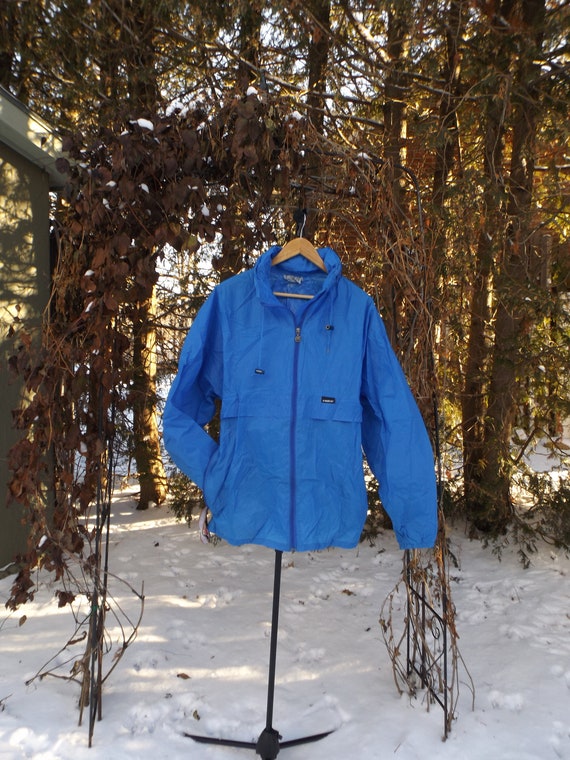 Vintage KWAY XL Windbreaker Pullover 90s Azul K-Way Chaqueta | Etsy México