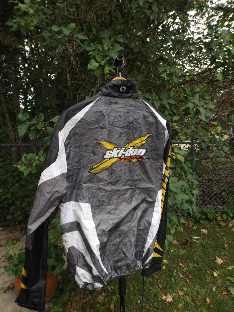 Skidoo Jacket Black Yellow Size Smallmedium 90s Ski Doo Snow Etsy