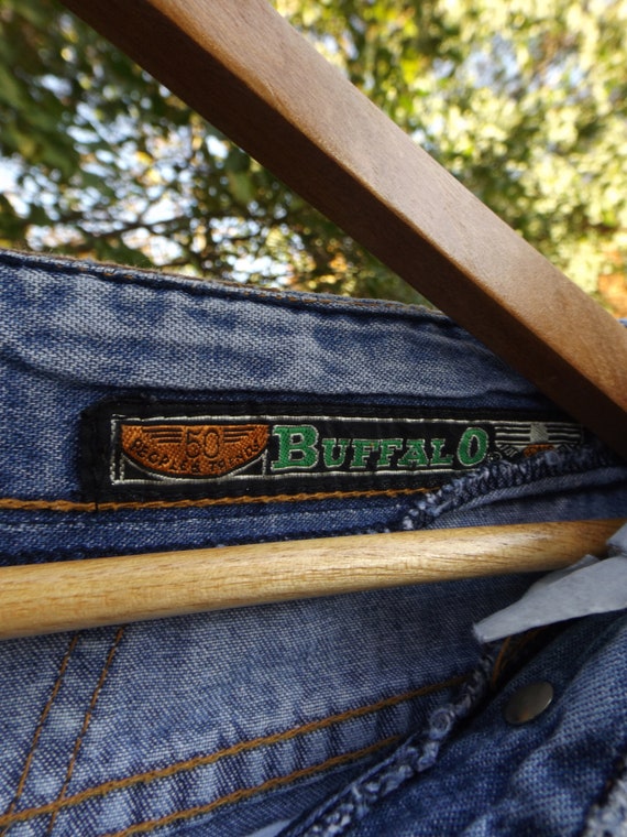 MOM Jeans Buffalo Brand 90's Clothing Leather Den… - image 9