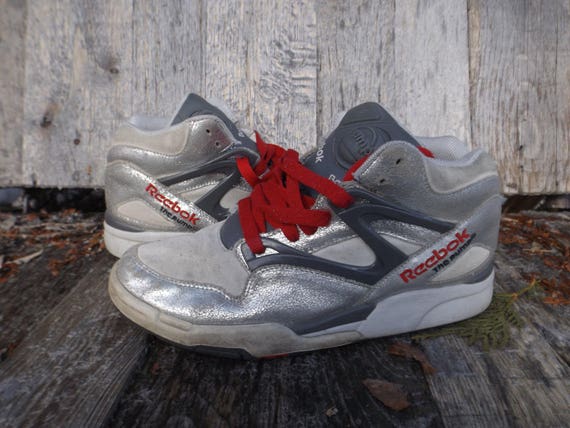 reebok pump shoes grey