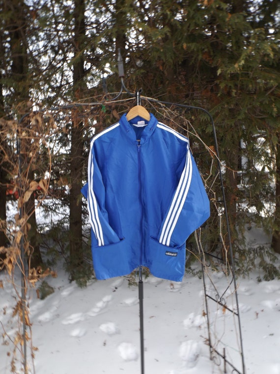 Adidas Track Jacket, Vintage Adidas Windbreaker, Red White Adidas