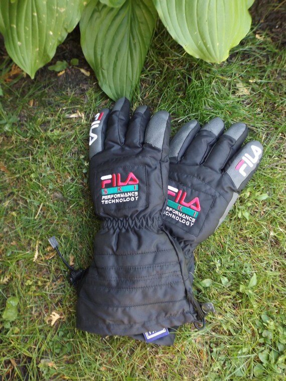 RARE Fila Ski Gloves 90s Vintage Ski Gloves FILA Ski … - Gem