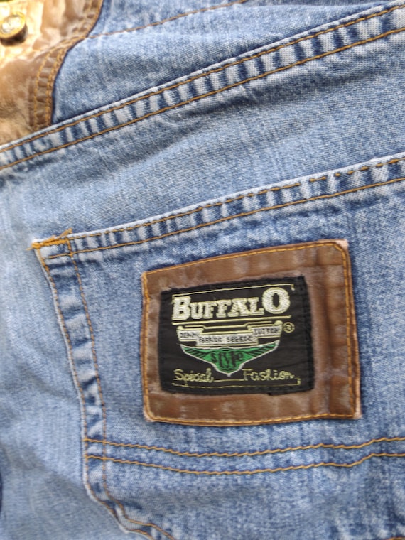 MOM Jeans Buffalo Brand 90's Clothing Leather Den… - image 2