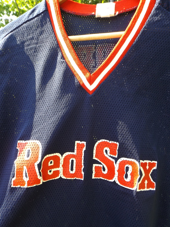 FleecenStuff Red Sox Jersey Vintage, 80s Red Sox, Boston Red Sox, Baseball Jersey, MLB, Red Sox Shirt, Red Sox Giveaway, Number 18, Size L, 80s Shirt