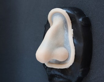 Crooked Nose Silicone Prosthetic: Professional-Grade SFX Makeup for Halloween, LARP, and Cosplay - Latex-Free