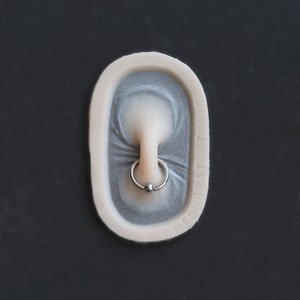 Nose Bridge Piercing / Silicone Prosthetic / Latex Free / Halloween Prosthetics / SFX Makeup / Alien / Cyberpunk