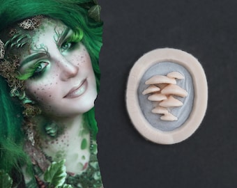 Vertical Bracket Fungi Silicone Prosthetic: Professional-Grade Mushroom SFX Makeup for Halloween, LARP, and Cosplay - Latex-Free