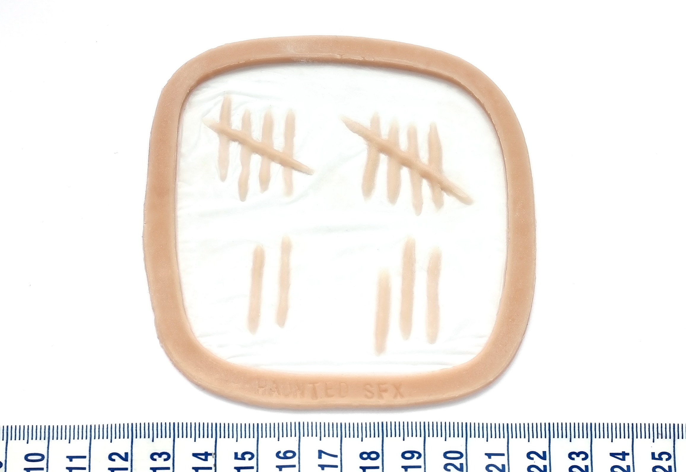 Tally Marks / Silicone prosthetic / Latex free