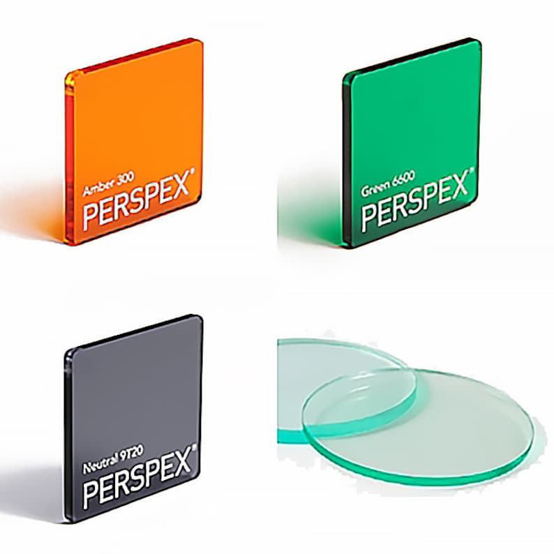 Selections of four different coloured lenses