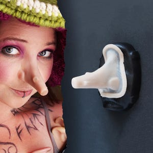 Prothèse de nez en bois en silicone : maquillage SFX de qualité professionnelle pour Halloween, GN et cosplay - Sans latex