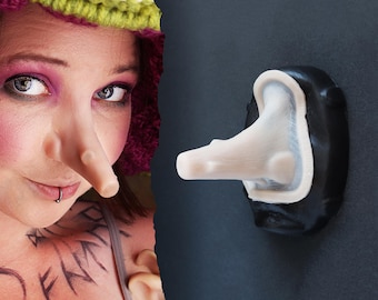 Wooden Nose Silicone Prosthetic: Professional-Grade SFX Makeup for Halloween, LARP, and Cosplay - Latex-Free
