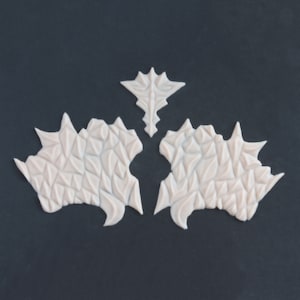 Scale facciali 2.0 / Protesi in silicone per il viso / Senza lattice / Protesi di Halloween / Trucco SFX / Scale Au Ra / Drago / Scale di sirena