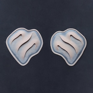 Rib Gills (Pair) / Extra Large / Silicone Prosthetics / Latex Free / SFX Makeup / Halloween Prosthetic / Gill