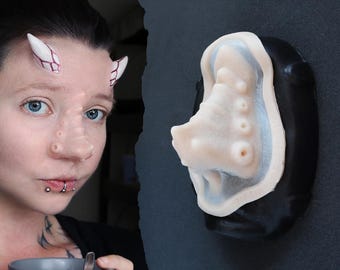 Kraken Nose Silicone Prosthetic: Professional-Grade SFX Makeup for Halloween, LARP, and Cosplay - Latex-Free