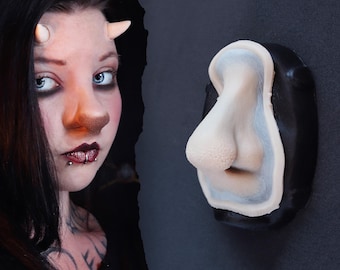 Satyr Nose Silicone Prosthetic: Professional-Grade SFX Makeup for Halloween, LARP, and Cosplay - Latex-Free