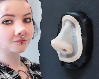 Piglet Snout Silicone Prosthetic: Professional-Grade SFX Makeup for Halloween, LARP, and Cosplay - Latex-Free