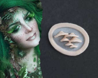 Horizontal Bracket Fungi Silicone Prosthetic: Professional-Grade Mushroom SFX Makeup for Halloween, LARP, and Cosplay