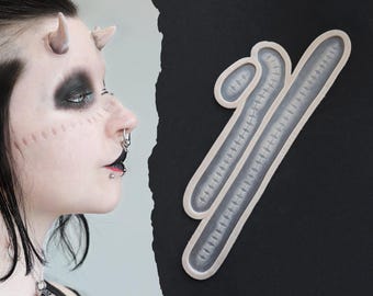 Scarification Strips Silicone Prosthetics: Professional-Grade SFX Makeup for Halloween, LARP, and Cosplay - Latex-Free