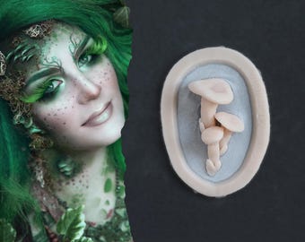 Fungi Silicone Prosthetic: Professional-Grade Mushroom SFX Makeup for Halloween, LARP, and Cosplay - Latex-Free