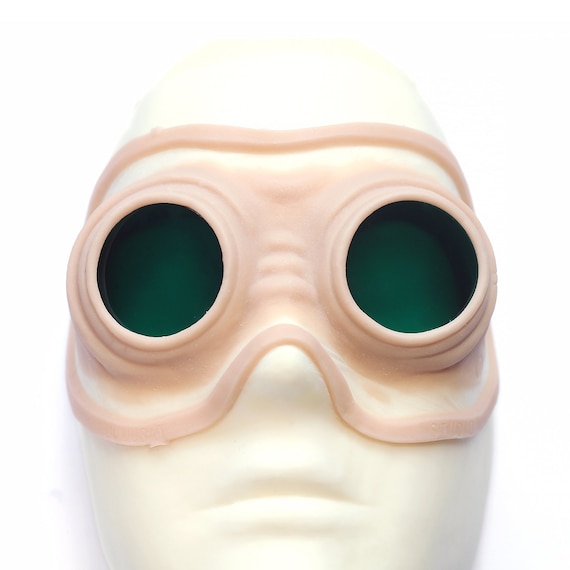 Steampunk Goggles Silicone Prosthetic: Professional-Grade SFX Makeup for Halloween, LARP and Cosplay - Latex-Free