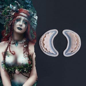 Ruffle Gills (Pair) Silicone Prosthetics: Professional-Grade SFX Makeup for Halloween, LARP, and Cosplay - Latex-Free