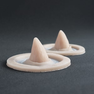 Small Devil Horns (Pair) / Silicone Prosthetics / Latex Free / Halloween Prosthetic / SFX Makeup / Demon